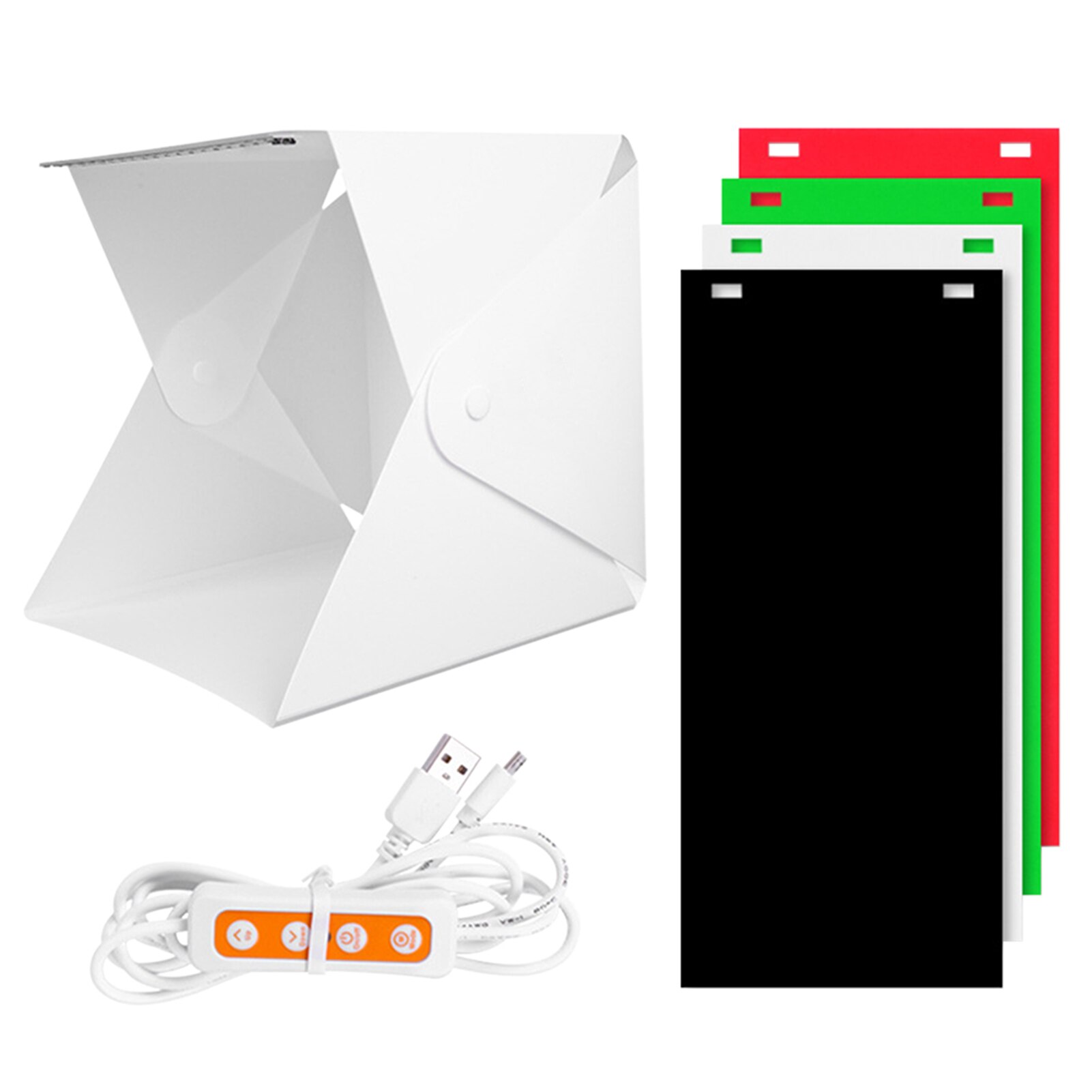 22cm Photography Multifunctional For Camera Mini Foldable Box Adjustable Brightness Portable Photo Studio Top Hole With Lights: Default Title