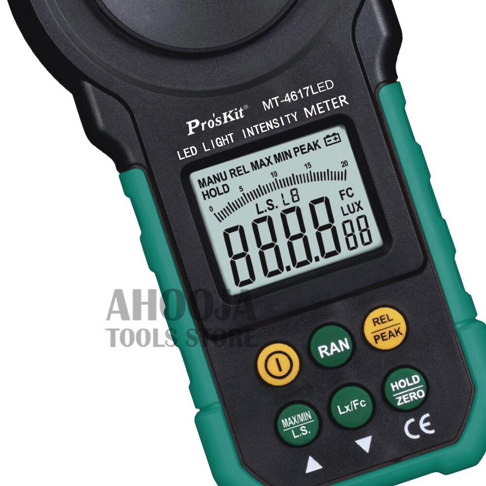 Pro'sKit – Instrument de mesure de l'éclairage, photomètre, luminomètre