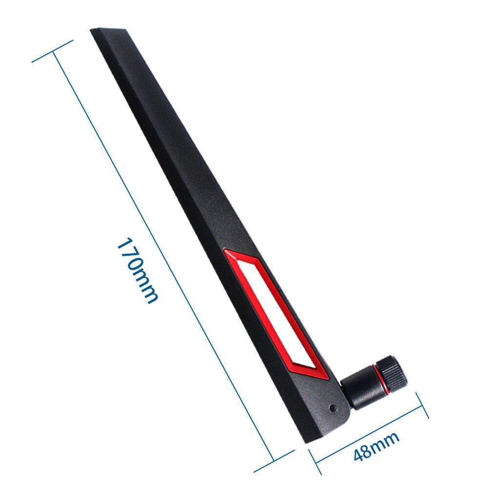 Dlenp 3 ピース/セット 2.4 2.4ghz 5 2.4ghz 5.8 デュアルバンドアンテナ無線 lan ルータ 12dBi アンテナ rp SMA オスコネクタ (穴)