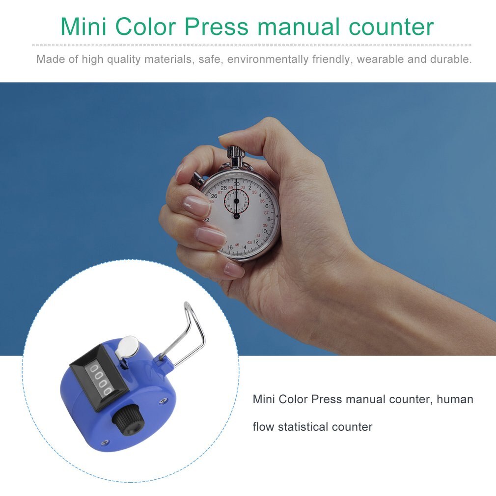 Mechanical Golf Clicker Manual Counter Handheld Counting Count Number Tally Counter Machinery Manual Counter
