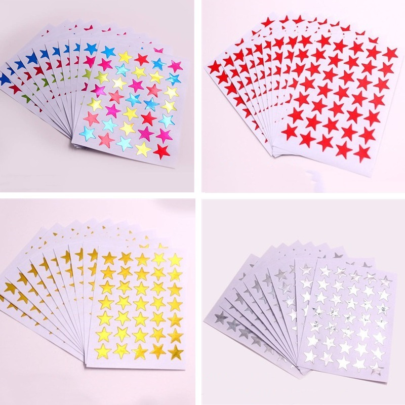 10 Sheets/pack Star Series Decorative Stickers DIY Stationery Paper Stick Label for Scrapbooking Album Diary Decoration