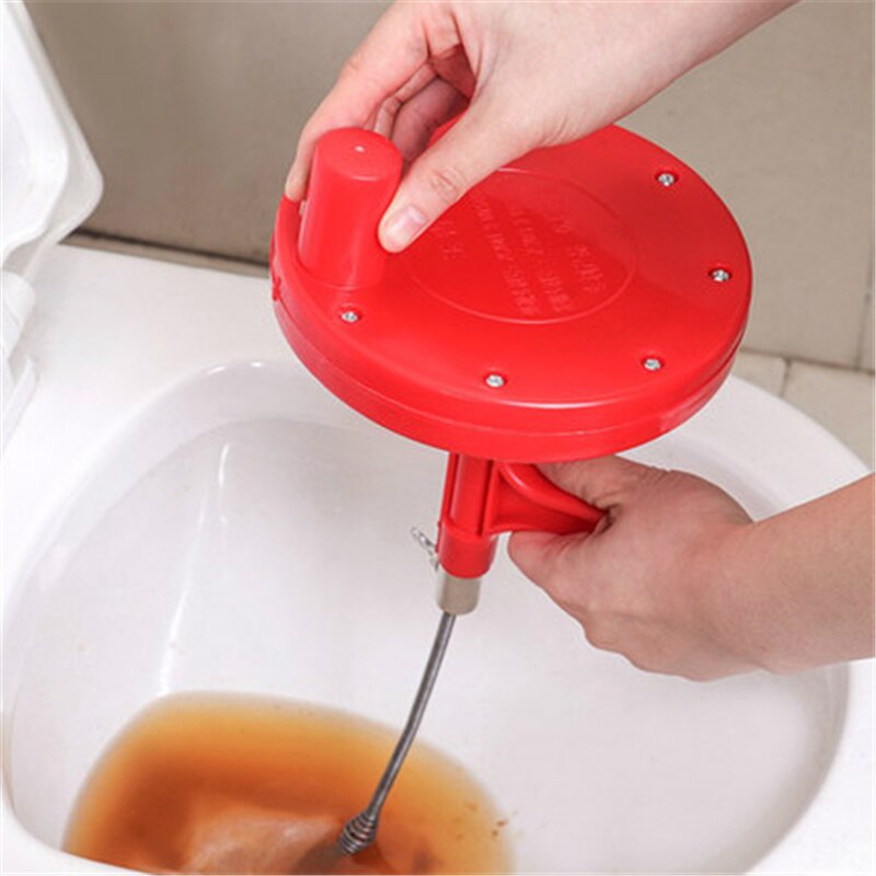 Sink Pipe Drain Cleaner Auger Plunger With Snake Cable Bathroom Clean Dredging Tool Sewer Brush Toilet Pipe Sewer Dredger