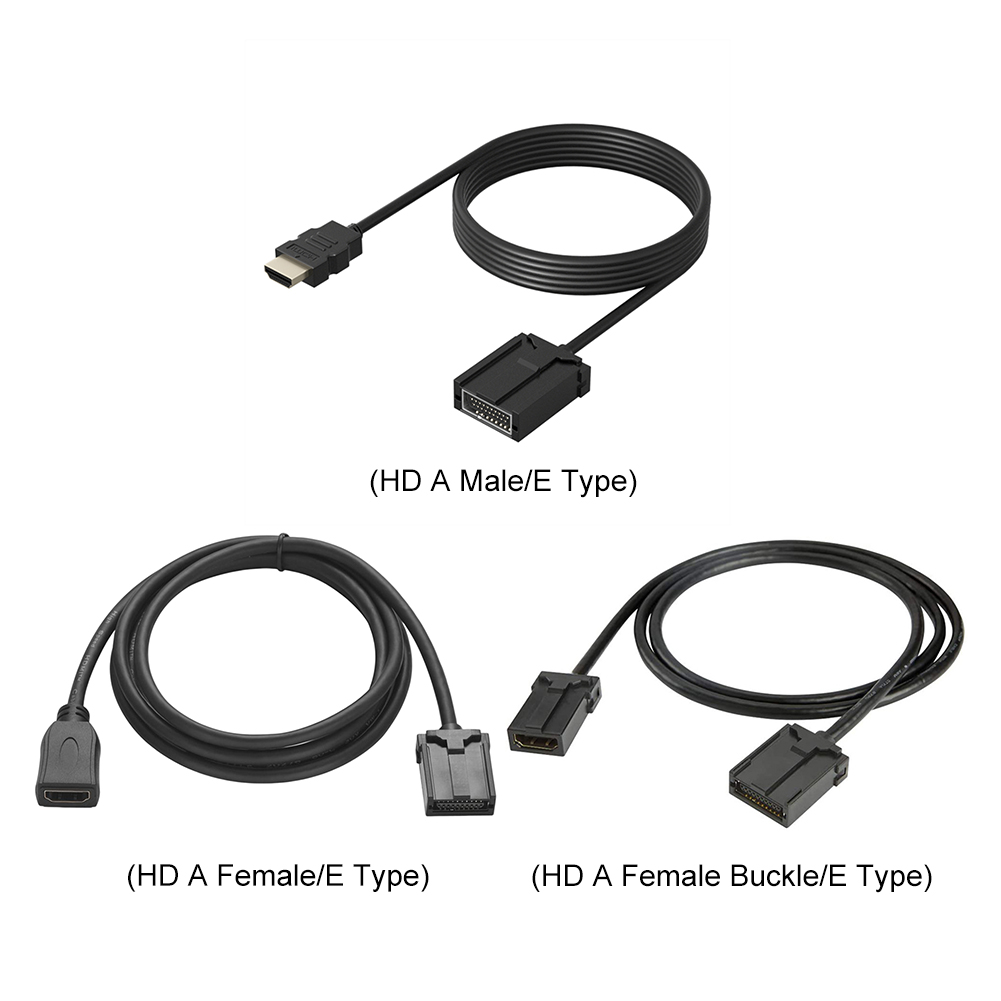 1.5M HDMI-compatible E Type To AM HDMI-compatible Cable HD Video Cable Type E Micro Adapter Cable for Car TV Digital Monitor