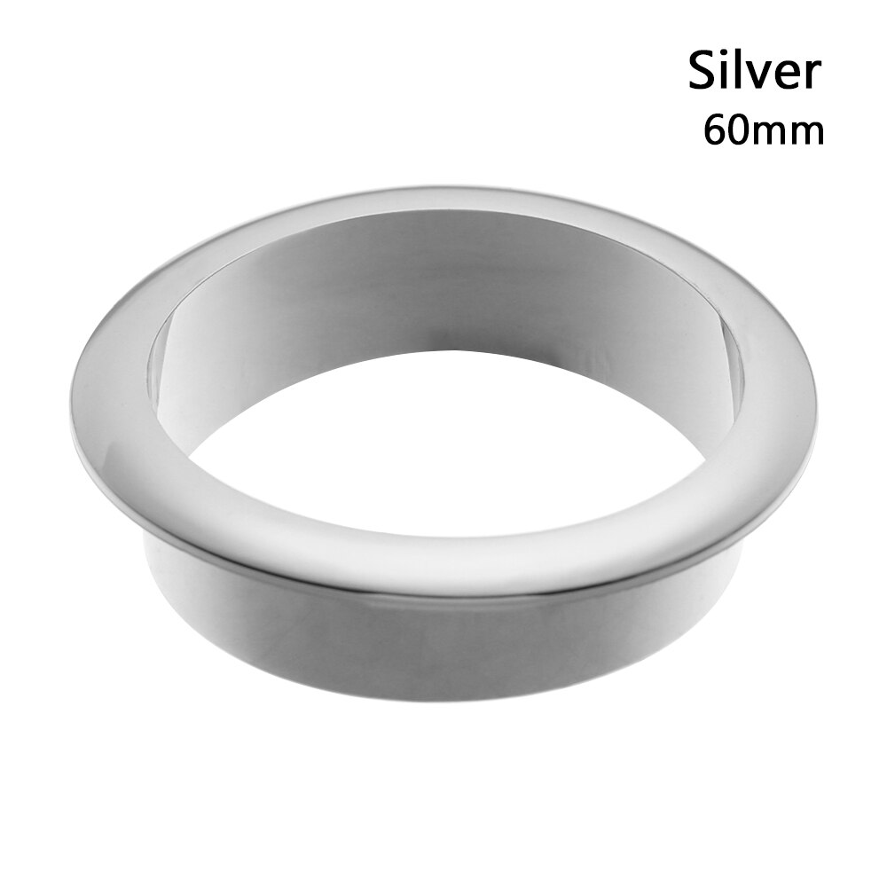 1PC Office Computer Desk Wire Hole Cable Grommets Wire Hole Cover Outlet Port Wire Rack Organizer Furniture Hardware: 60mm  silver