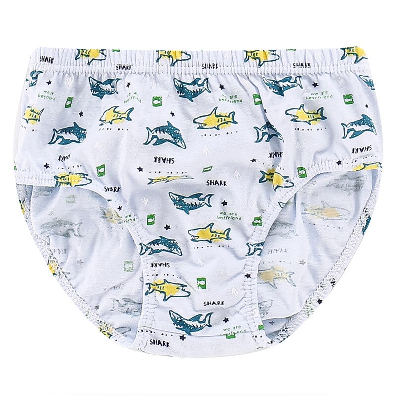 Culottes bleues à rayures pour garçons, sous-vêtements en coton de pour enfants de 3, 4, 6, 8, 10 et 12 ans, OBU203109