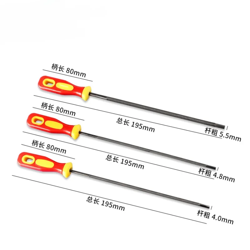 Rund høykarbonstål sliping motorsag sagkjedefiler sliper for trebearbeiding motorsagverktøy 4/4.8/5.5mm