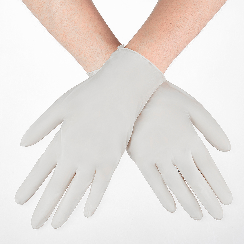 Nitrile Gloves White 100pcs Disposable Working Glove Household Cleaning Washing Work Safety Gloves Synthetic Nitrile Glove