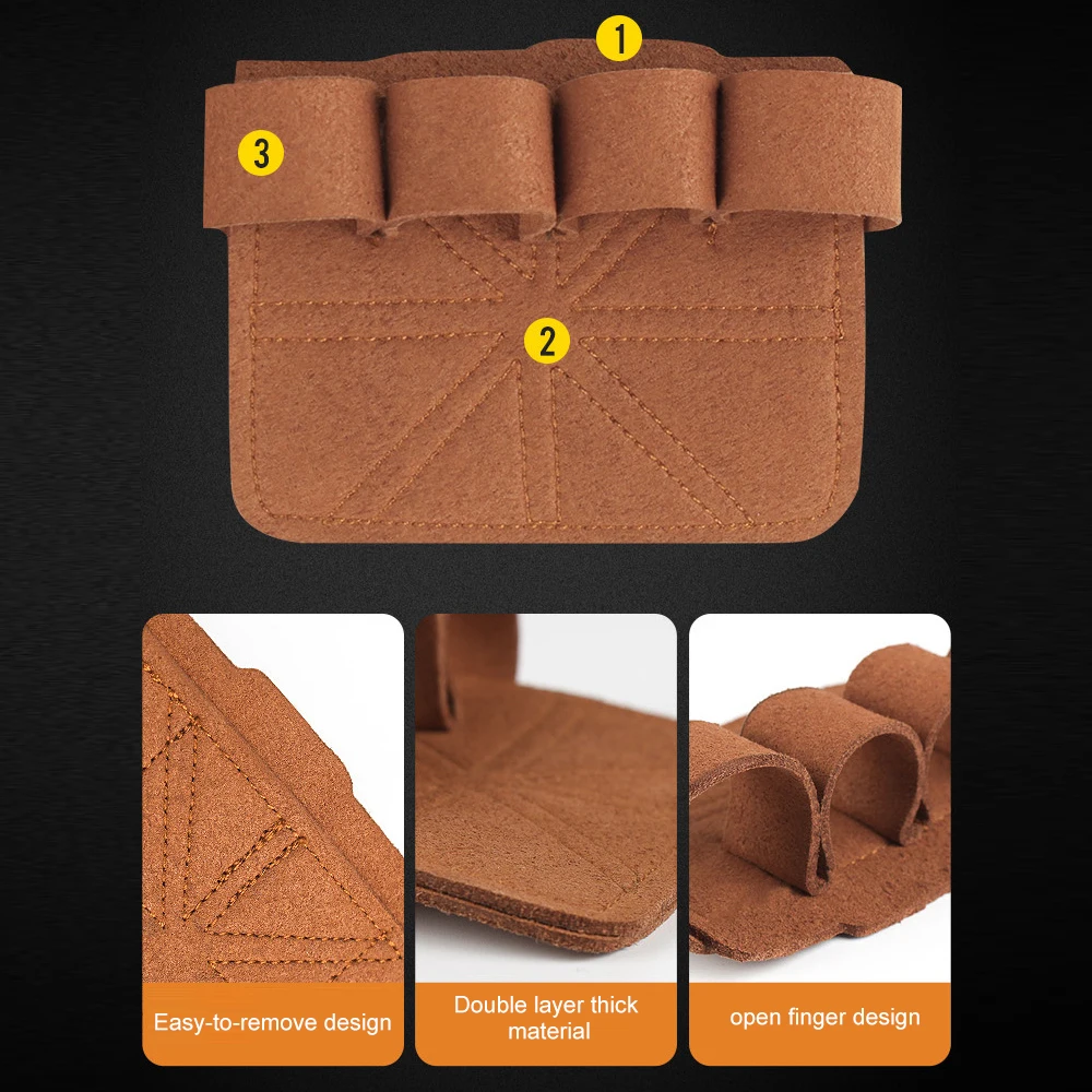 1 paio di guanti per le mani nudo per palestra fitness per sollevamento pesi, impugnatura imbottita antiscivolo per la protezione dei calli per l'allenamento incrociato, tiro su