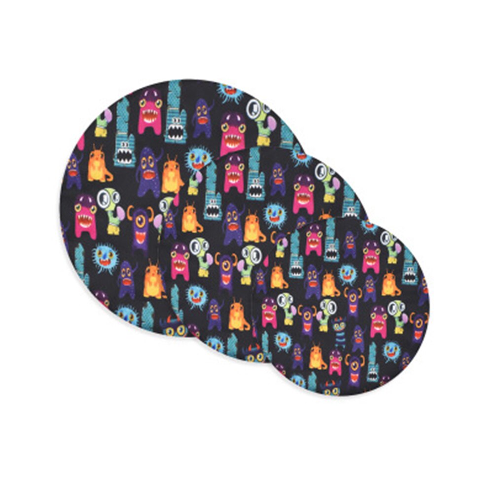 Couvercle de bol alimentaire, , 3 pièces, en tissu universel, pour ustensiles de cuisine, Pot, réutilisable, extensible, accessoires de cuisine: cute  monster