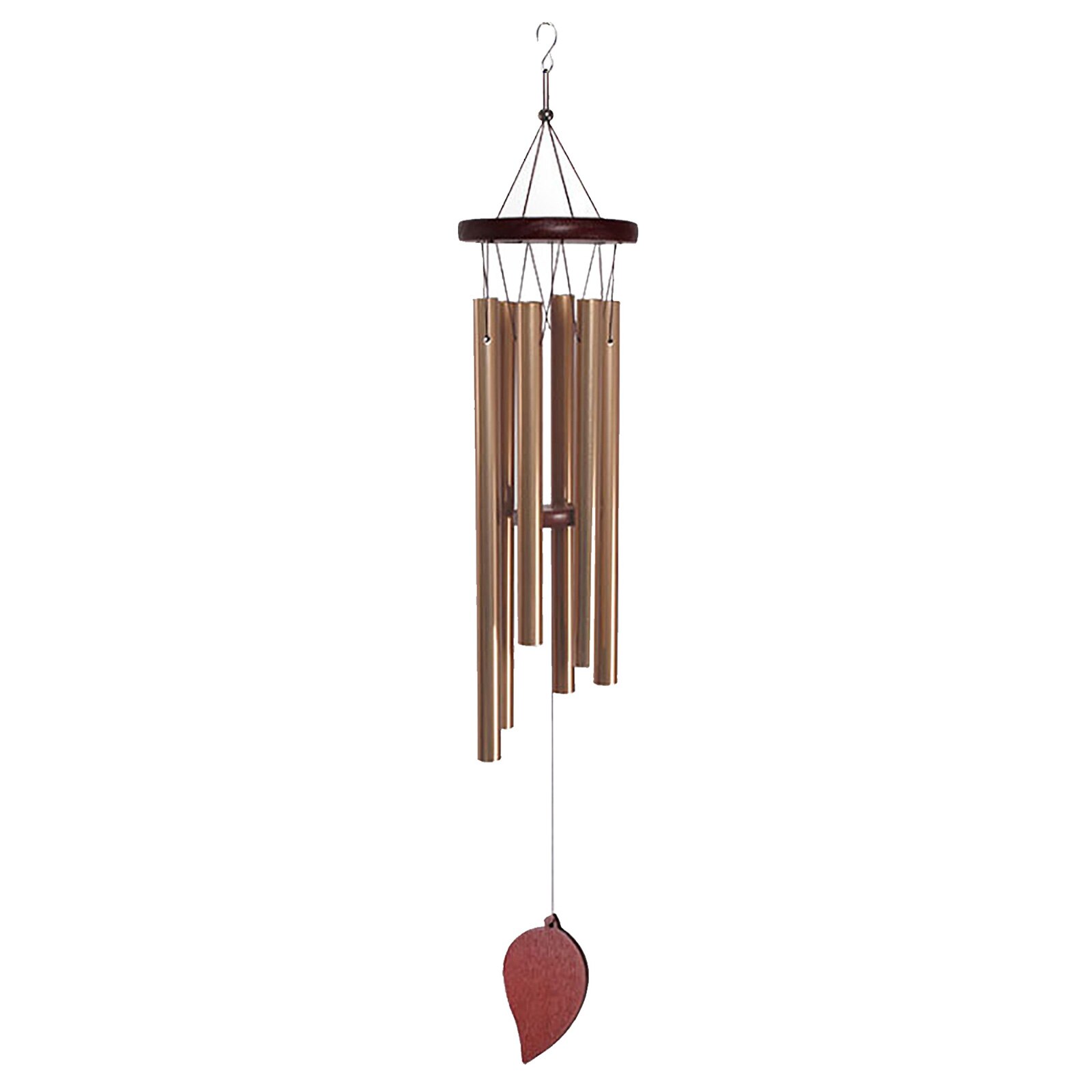 5 Tuned Metal Tubes Wind Chimes Outdoor Amazing Grace Music Sound 36inch Home Pendant: style J1