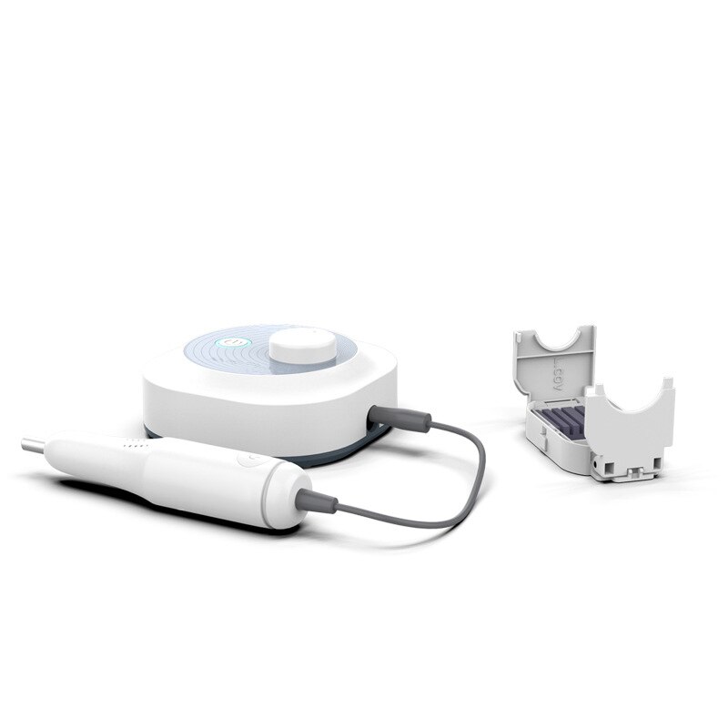 24W Multi-function Nail Polisher Smart Electric Nail Drill Machine Grinding Manicure Buff Nail Nail Art Tool: White