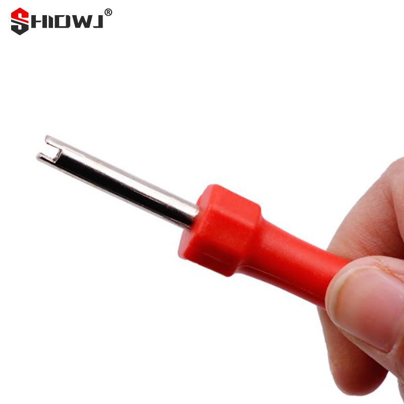 Strumenti per la rimozione del nucleo della valvola della gomma Chiave Manico in plastica Cacciavite per bici Chiave per riparazione pneumatici Strumento manuale per auto Bicicletta Motorcycl