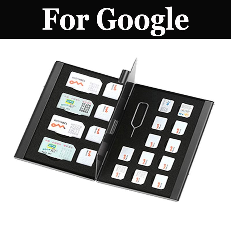 21 in 1 Aluminum Portable SIM Micro Pin SIM Card Nano Memory For Google Pixel Pixel XL Pixel 2 Pixel 2 XL Pixel 3 Pixel 3 XL