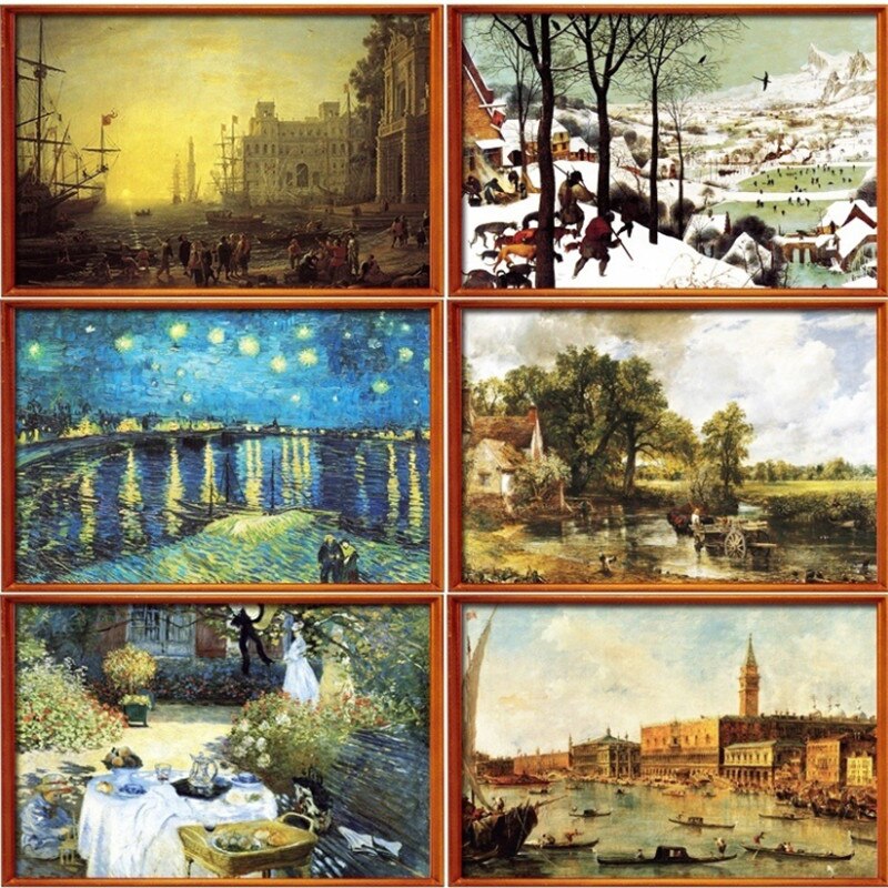 2000Pcs jigsaw puzzle Berühmte Malerei von Welt puzzles Erwachsene 2000 Kinder DIY Puzzle Kreativität Vorstellen Pädagogisches Spielzeug