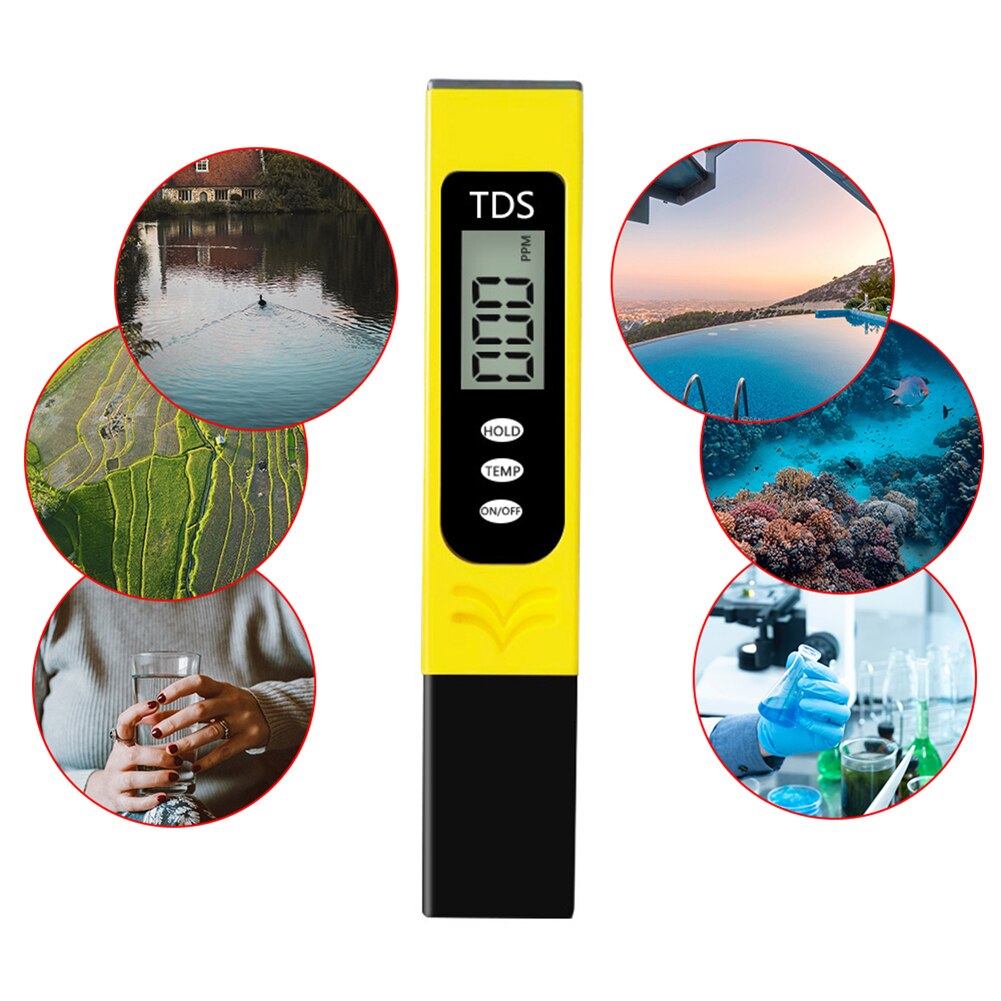 TDS Meter Water Tester Water Purity Meter Drinking Water Aquarium Multifunctional Purity Temperature Meter
