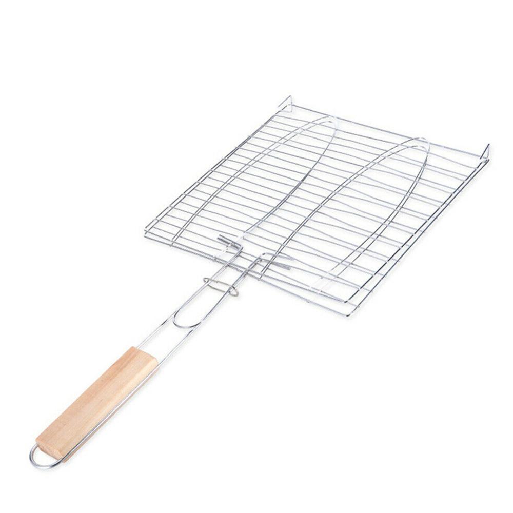 Barbecue Grillen Matten Vis Clip Draagbare Bbq Grillen Mand Rvs Barbecue Vis Clip Net Outdoor Camping Gereedschap L3