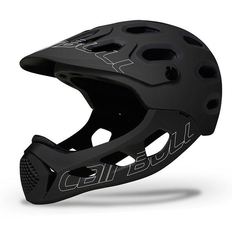 Cairbull helhjelm allcross mountain cross country bike casco lntegral mtb ekstreme sportsværn hjelme cascos bicicleta: Sort 1