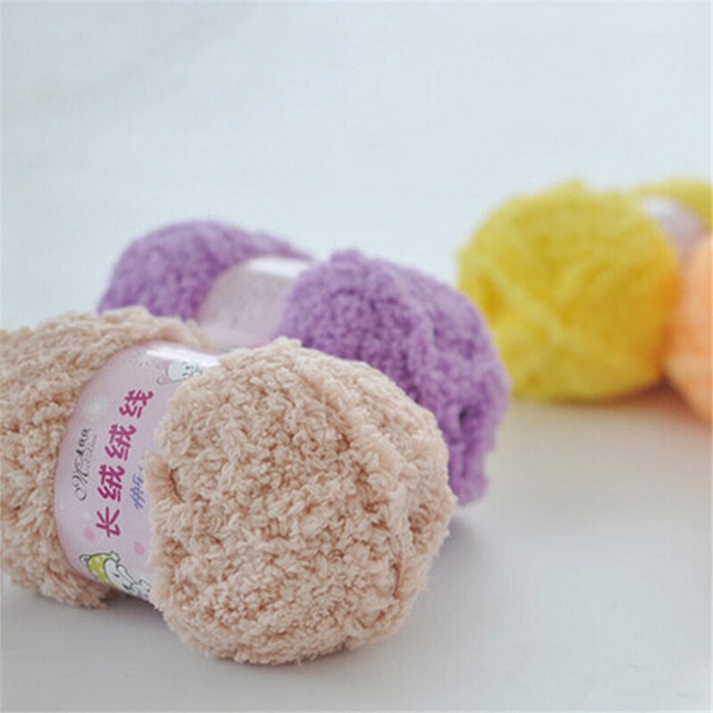Soft Smooth Baby Wool Yarn Knitting Velvet Yarn Thick Fiber Cotton Crochet Yarn Hand Knitting Cashmere Yarn Thread