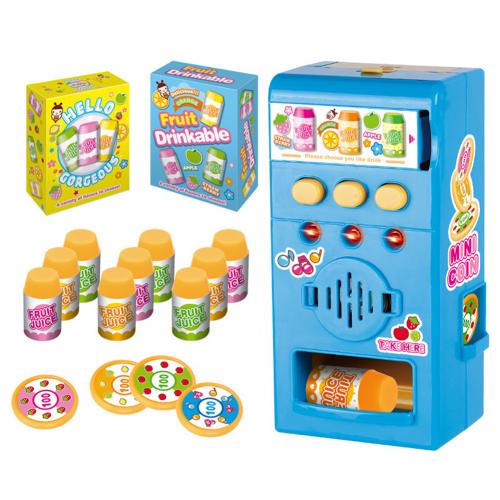 Børneautomat legetøj simuleret led lyd salgsautomat kit foregive leg uddannelse legetøj: Blå
