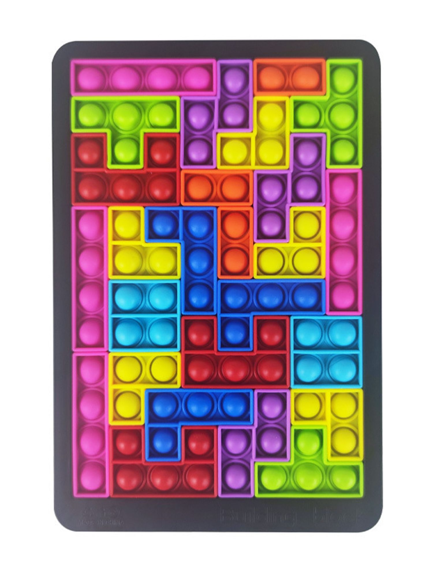 Tetris Pop It – jouet anti-Stress pour adultes, anti-Stress, doux, Squishy, puzzle pour enfants,: Default Title
