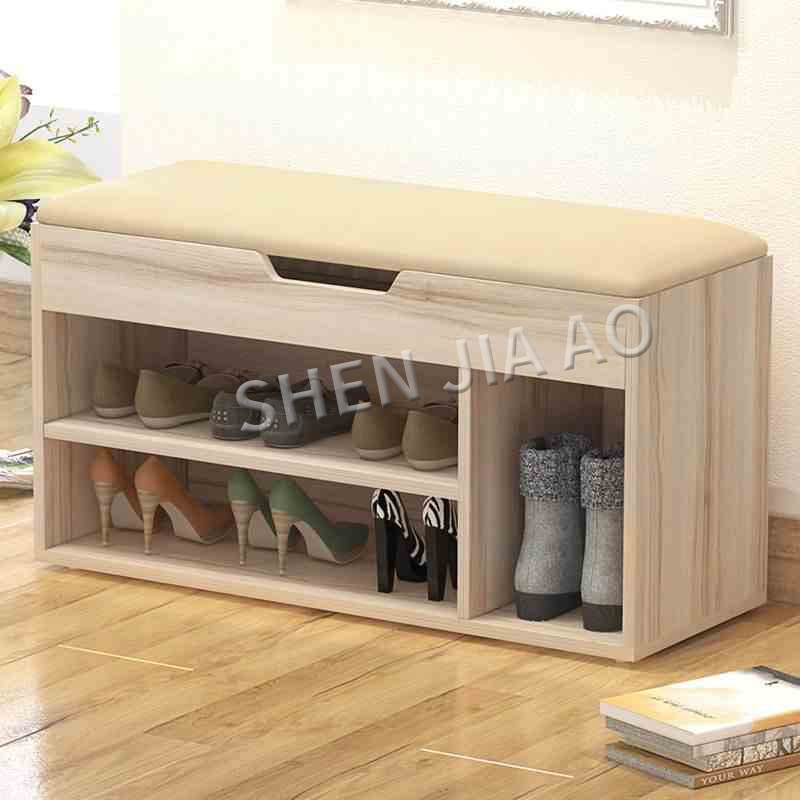 Multifunctional Cloth Stool Shoe Bench Storage Stool Chair Small Cabinet Simple Style Storage Box Stool 1PC