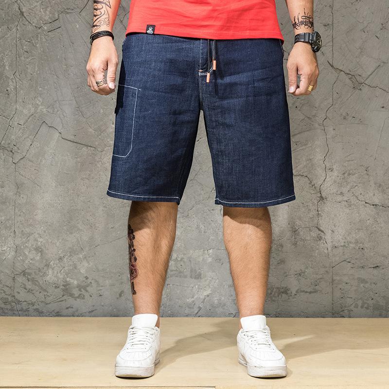 Sommer herre ekstra store jeans løse bukser full lengde casual plus size s  -2xl 3xl 4xl 5xl 6xl: Xl