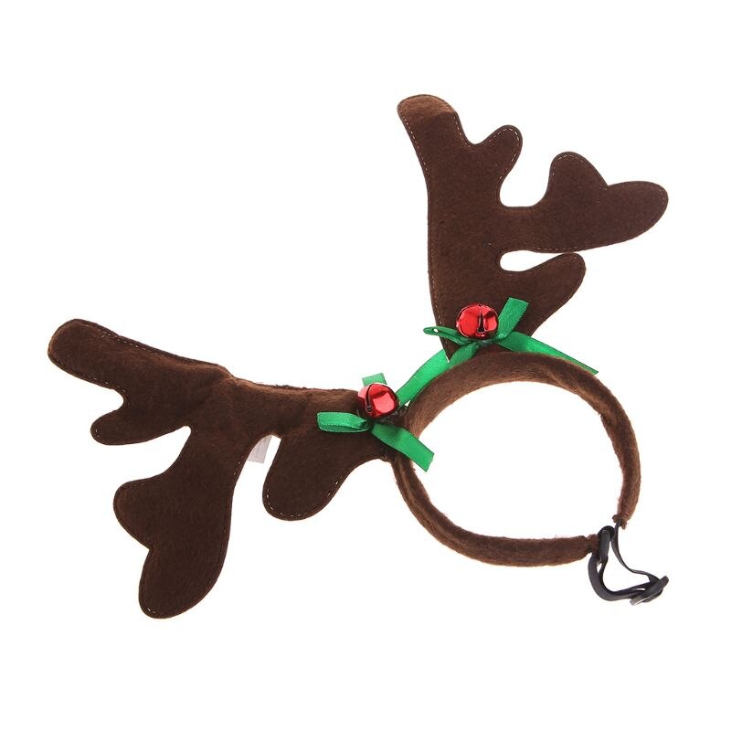Diadema de Mascota de Navidad, sombrero de cuerno de ciervo, disfraz de perro, cachorro, gato, disfraz de , productos para mascotas C42