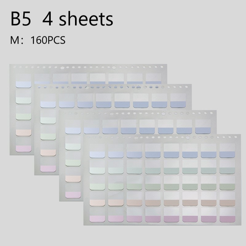 4 Vellen Macaron Index Stickers Kawaii Briefpapier Dagelijkse Planner Label Memo Stickers Diy Scrapbooking Sticker Classificeren Marks: 05