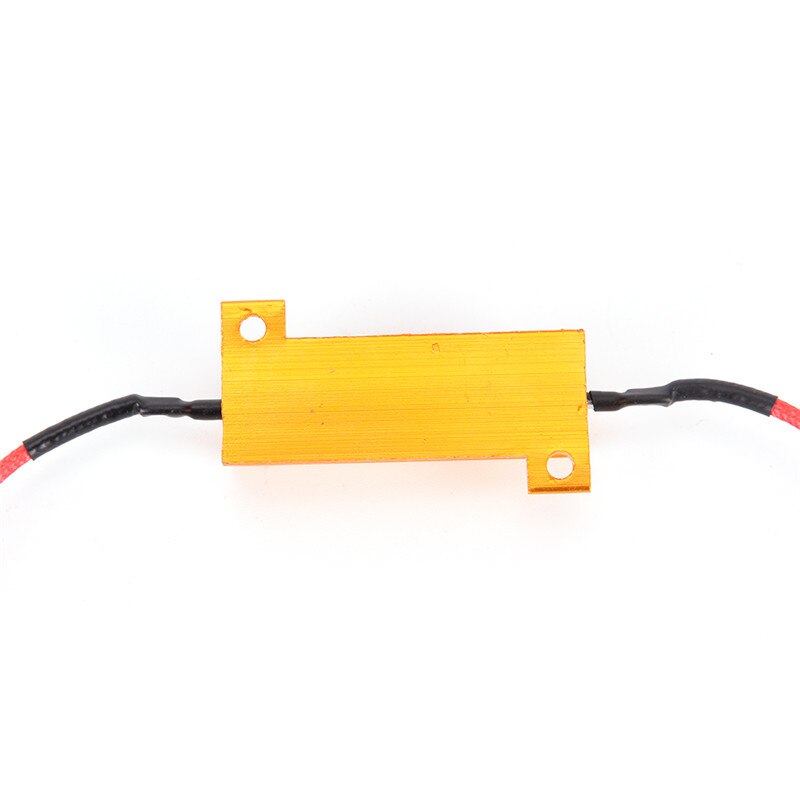 50W 6 ohm LED Load Resistors yellow aluminum shell steering decoding resistor reverse brake turn signal load resistor