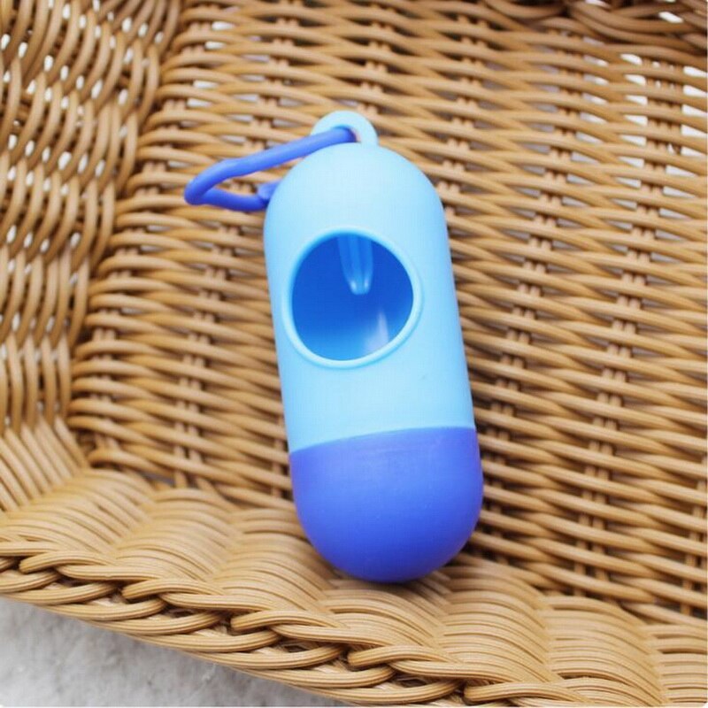 1Pc pratique chien merde sac distributeur déchets sac à ordures distributeurs merde sacs ensemble chiens poubelle animaux propres accessoires: blue