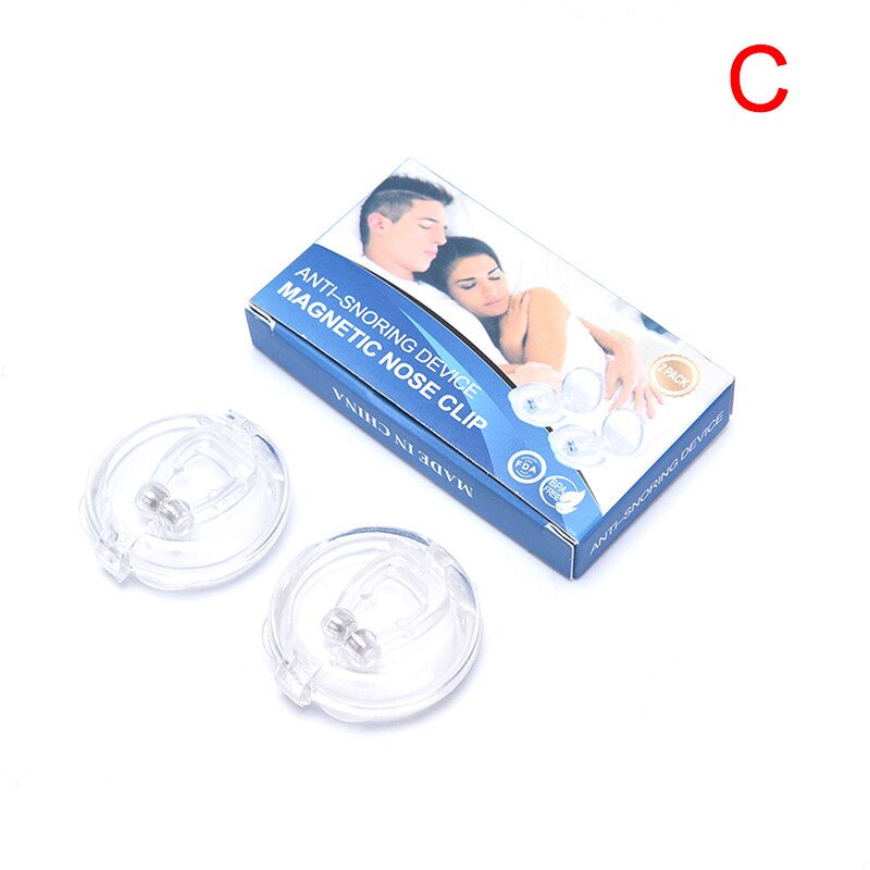 Pince-nez magnétique Anti-ronflement, 1/2/4 pièces, dispositif d&#39;aide au sommeil, pince-nez, Portable, silencieux, pour dormir: C