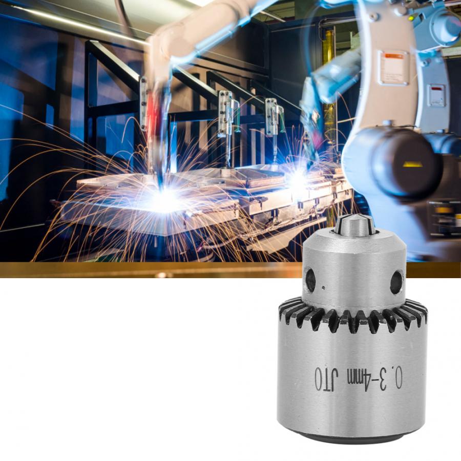 1 PC chuck hex mini drill chuck 0.3-4mm JT0 Taper Mounted Key Type Mini Drill Chuck Adapter with Key hand drill chuck
