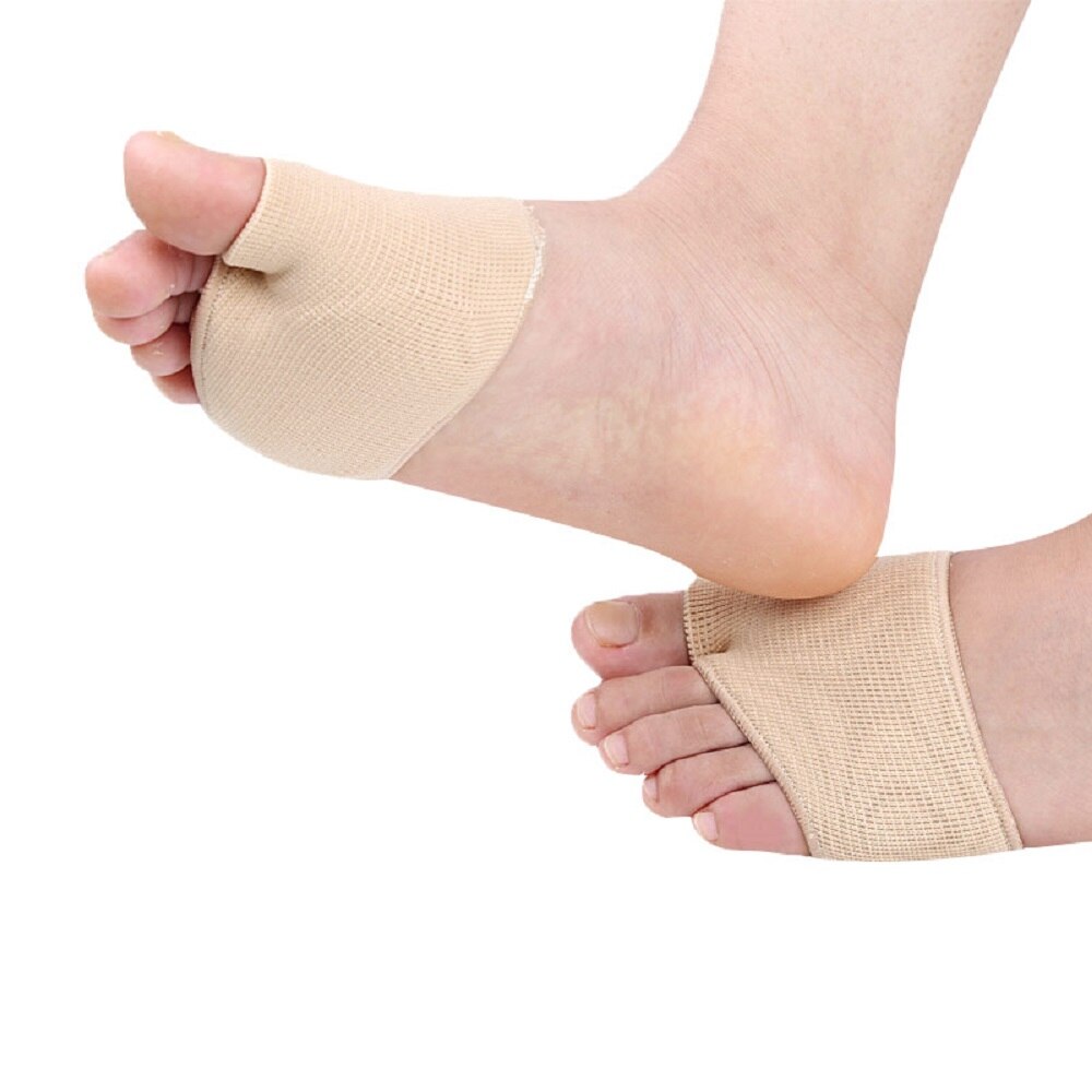 Metatarsal ærme metatarsal pad metatarsalgia mortons neuroma plantar vorte gel pad halv sok danser pad  -1 par