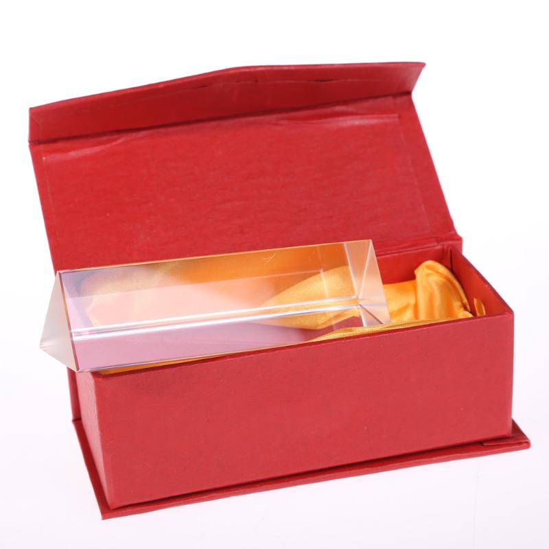 Rainbow Optical Glass Prism Triangular Precision Optical Glass Right Angle Reflecting Surveying Physics Education Teaching Tool