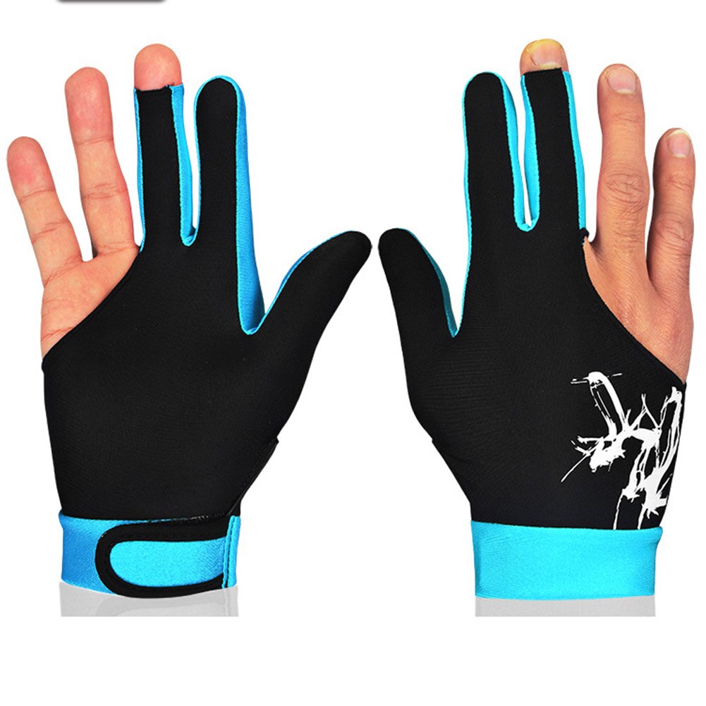 Guanto Da Biliardo In Lycra Con 3 Dita Scoperte, Unisex, Regolabile, Per Destri O Mancini