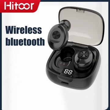 R1 Digitale Display Bluetooth Headset Tws Sport Bluetooth Headset Draadloze Headset 5.0 Hoofdtelefoon Algemene
