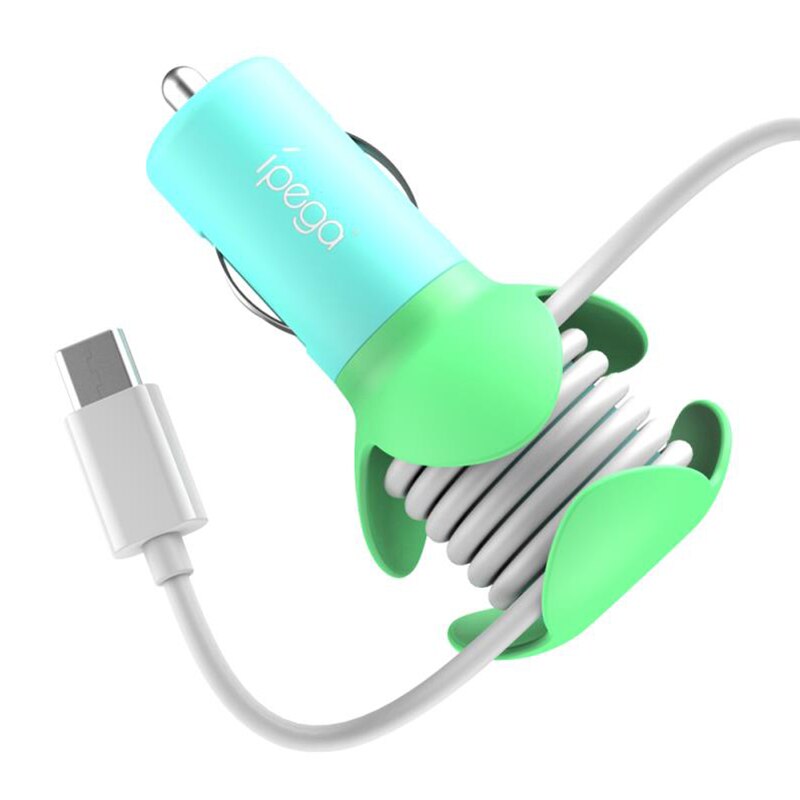 Ipega 12V Auto Ladegerät praktisch Schnelle Ladung Typ-C Anschluss Adapter in Auto schnell aufladen Auto Ladegerät Universal- Schalter