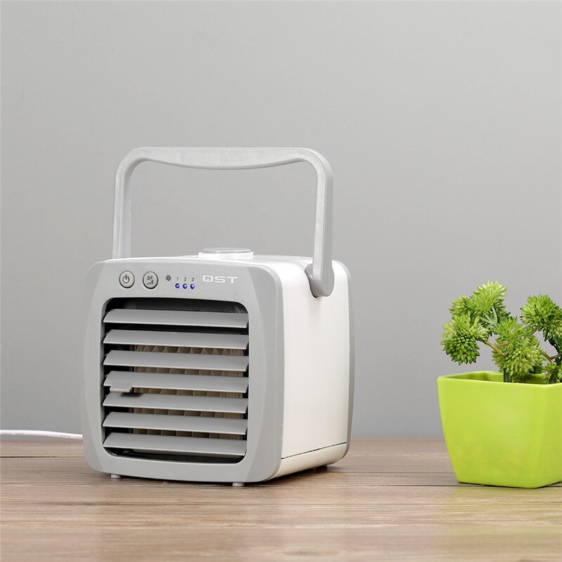 Mini Portable Air Conditioner USB Air Cooler Fan Conditioner Humidifier Cooling Room Air Cooling Desktop Fan For Home Desk Space