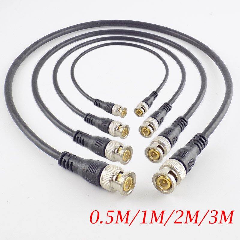 0.5 M/1 M/2 M/3 M BNC MALE naar male Adapter Kabel RG58 Cord Voor BNC Thuis Uitbreiding Connector Adapter draad voor Security Camera CCTV