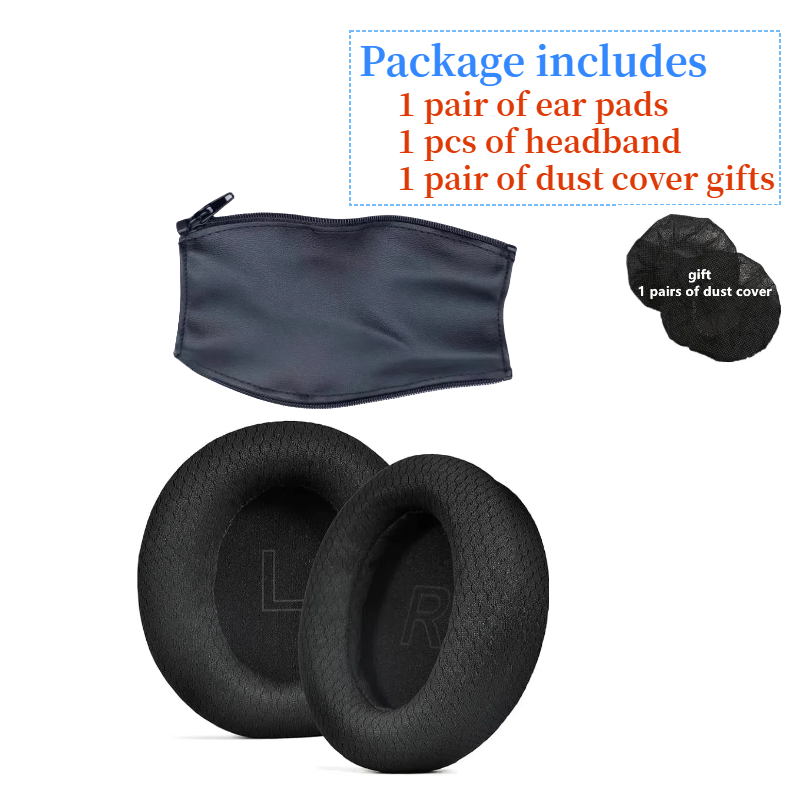 Almohadillas para los oídos Anker Soundcore Life Q10 Q20 Q30 Q35 auriculares de repuesto cojín de espuma suave almohadilla de esponja orejeras de cuero: Gris oscuro