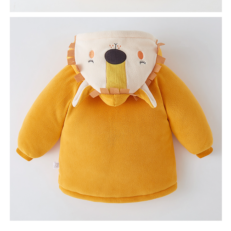 Bebê menina roupas de inverno roupas de bebê meninos crianças casacos de inverno quente superior polar casaco de lã animal decoração design