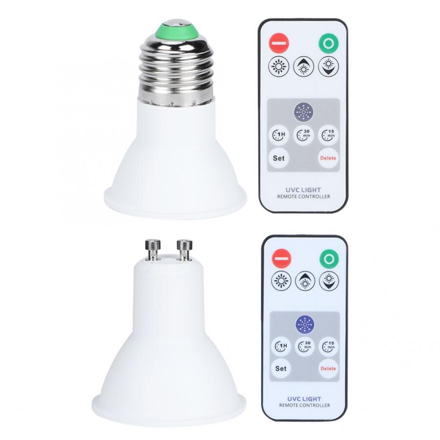 5W Ultraviolet Infrarood Lamp Uvc Schoonmaken Licht Met 21 Knoppen Afstandsbediening Voor Home Keuken Warm Wit