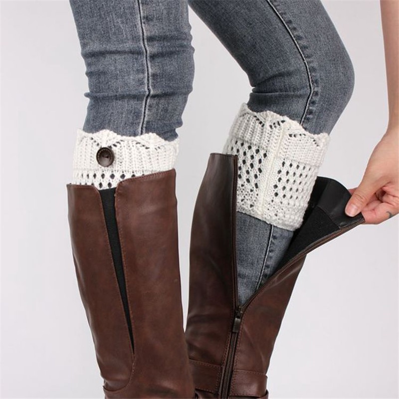 Bonito calentador de piernas para invierno, botas altas para mujer, calentadores de pierna para botas, calentadores de piernas para mujer, botas para damas, calcetines, botas tejidas