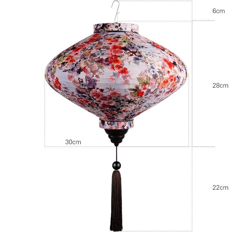 12/14 tums kinesiska sidenlyktor japan vietnam mid-höstlykta för utomhus vårfestival fest hängande dekor palatslykta: 6 12 tum