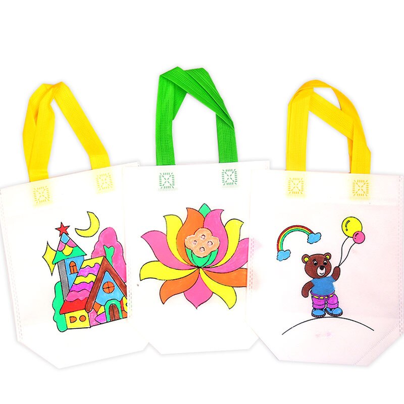 Baby Drawing toys Educational Toy for Children DIY Environmental Protection Graffiti Bag Kindergarten Hand Painting Materials