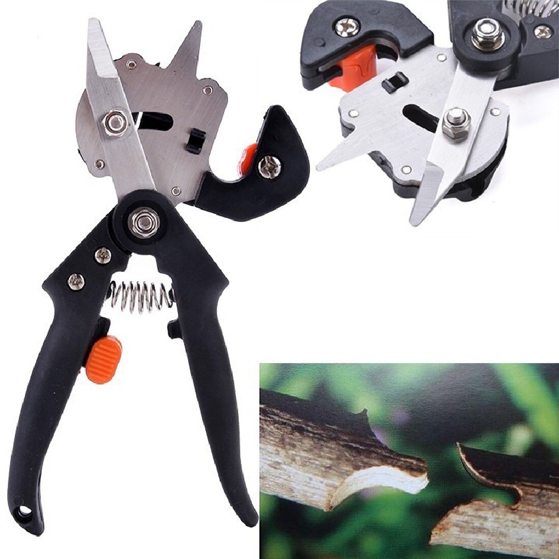 Pfropfen Maschine Garten Werkzeuge + 2 Klingen Baum Pfropfen Werkzeuge Elektroschere Schere Pfropfen Werkzeug Schneiden Pruner
