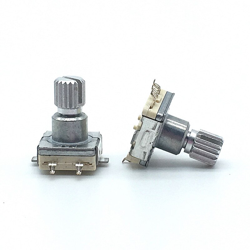 5pcs EC11 Rotary Encoder Switch With Push Button Switch 30 Position 5pin SMD Type Handle Length 12mm Plum Shaft