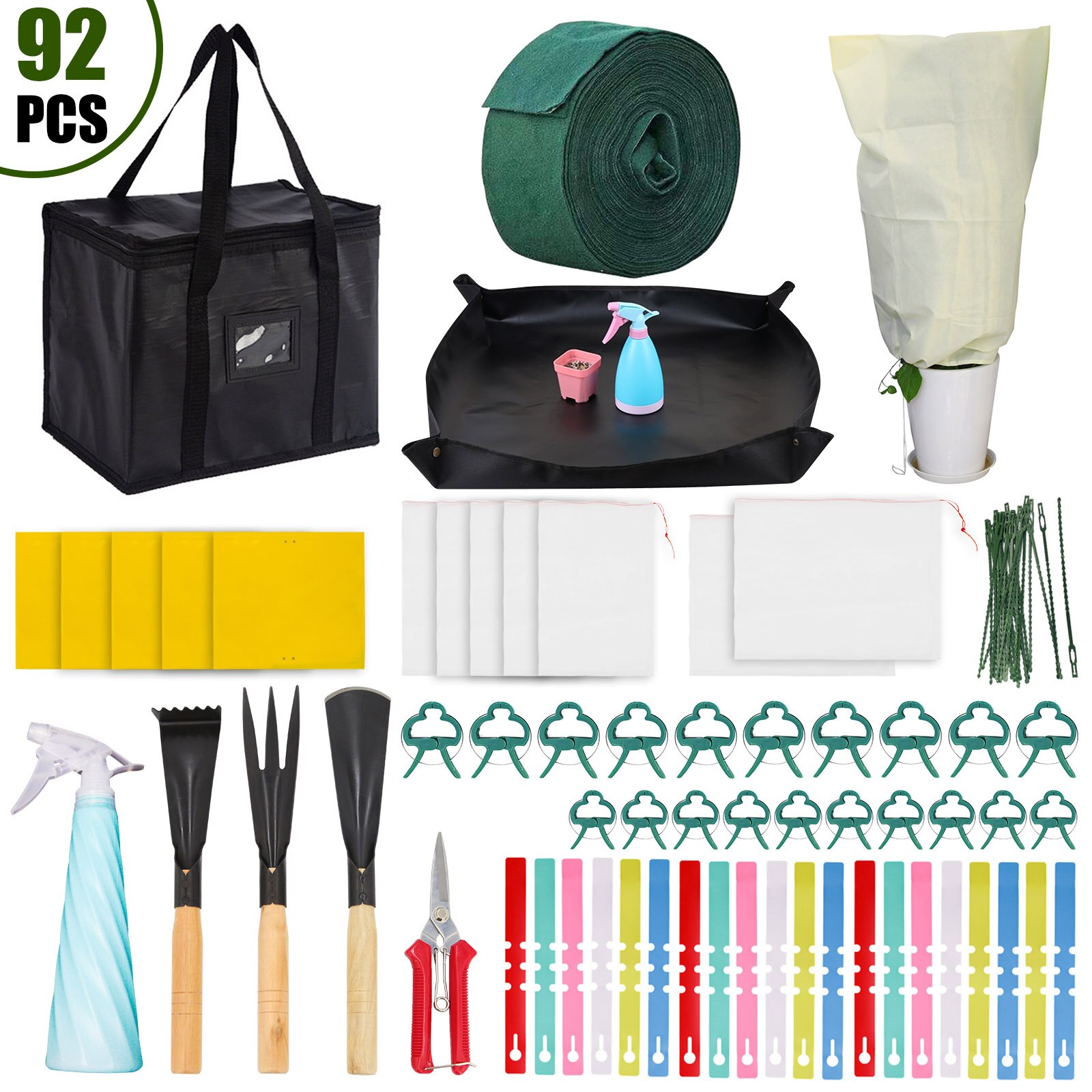 Garden planting tool set,insect protection,freeze-proofing and pruning tool set,Soil turning, pruning,planting and digging grass