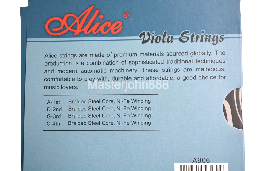 Alice A906 Viola Strings Braided Steel Core&Ni-Fe ... – Grandado