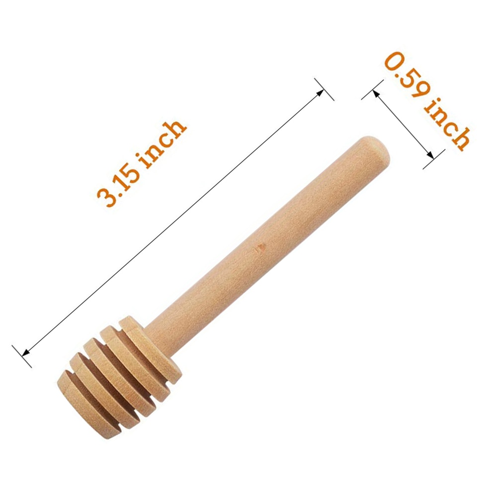 Bâtonnet à miel en bois naturel, 100 pièces, poignée de mélange, cuillère à miel en bois naturel